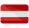 Flagge Österreichs: drei horizontale Streifen, rot-weiß-rot.