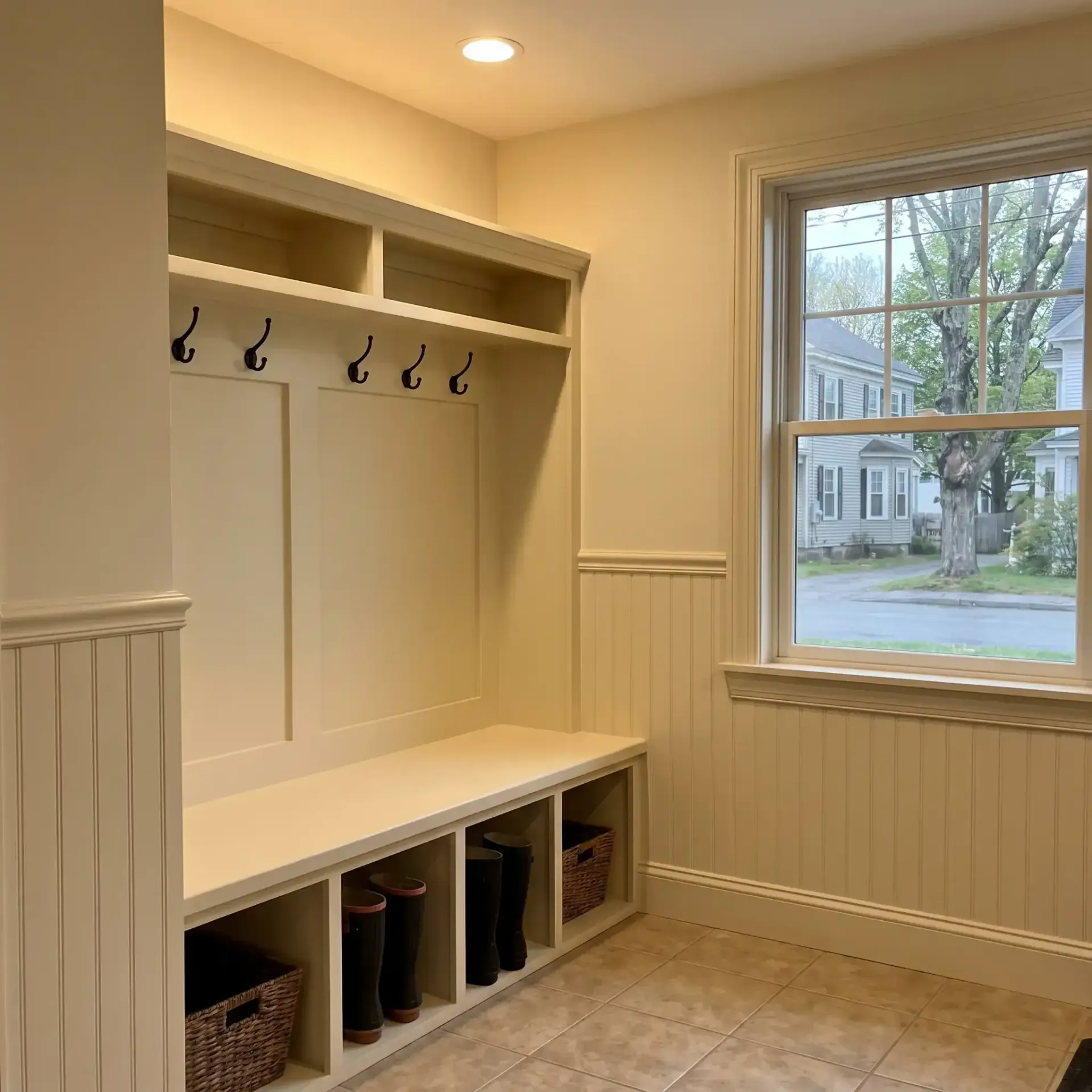 Finished mudroom addition Saco ME Legacy Construction Finished mudroom addition Saco ME Legacy Construction