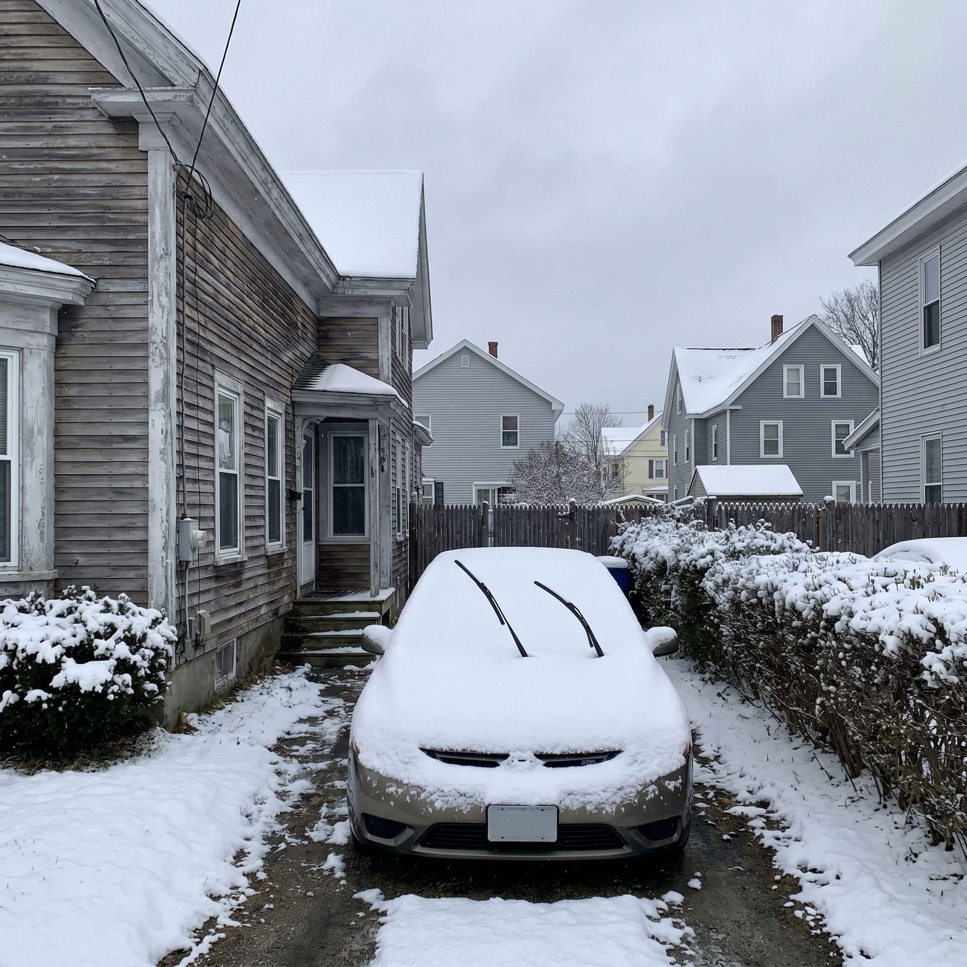 No garage in Biddeford ME home driveway No garage in Biddeford ME home driveway
