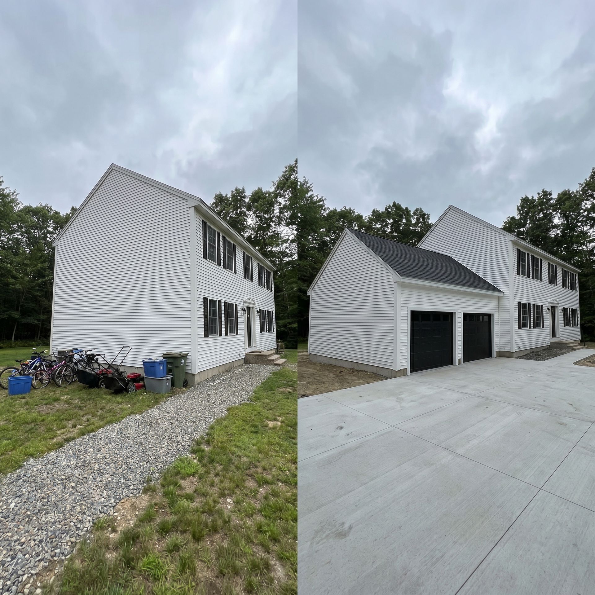 Before and after attached garage Cumberland ME Before and after attached garage Cumberland ME