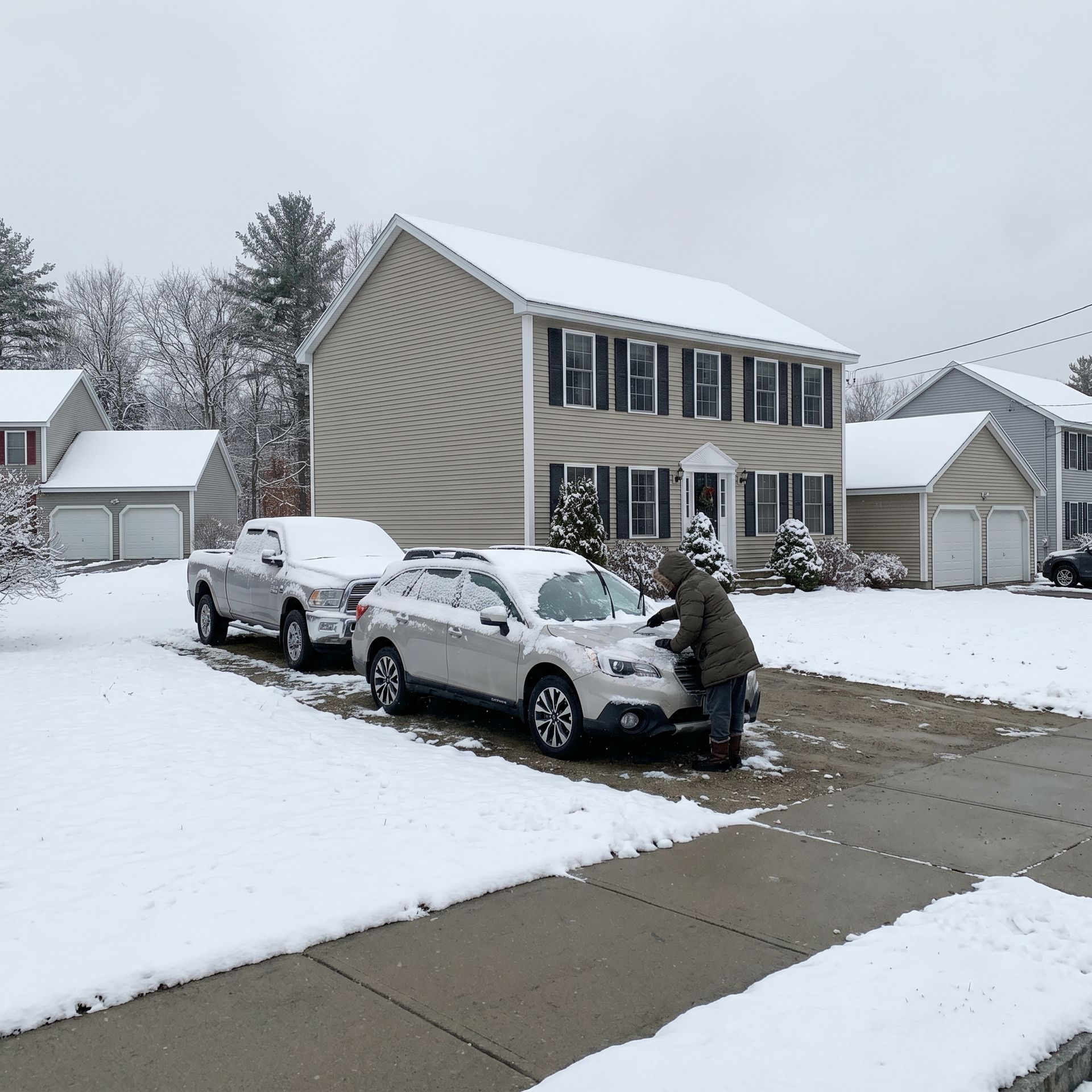 Gorham homeowner with cars parked outside all winter Gorham homeowner with cars parked outside all winter
