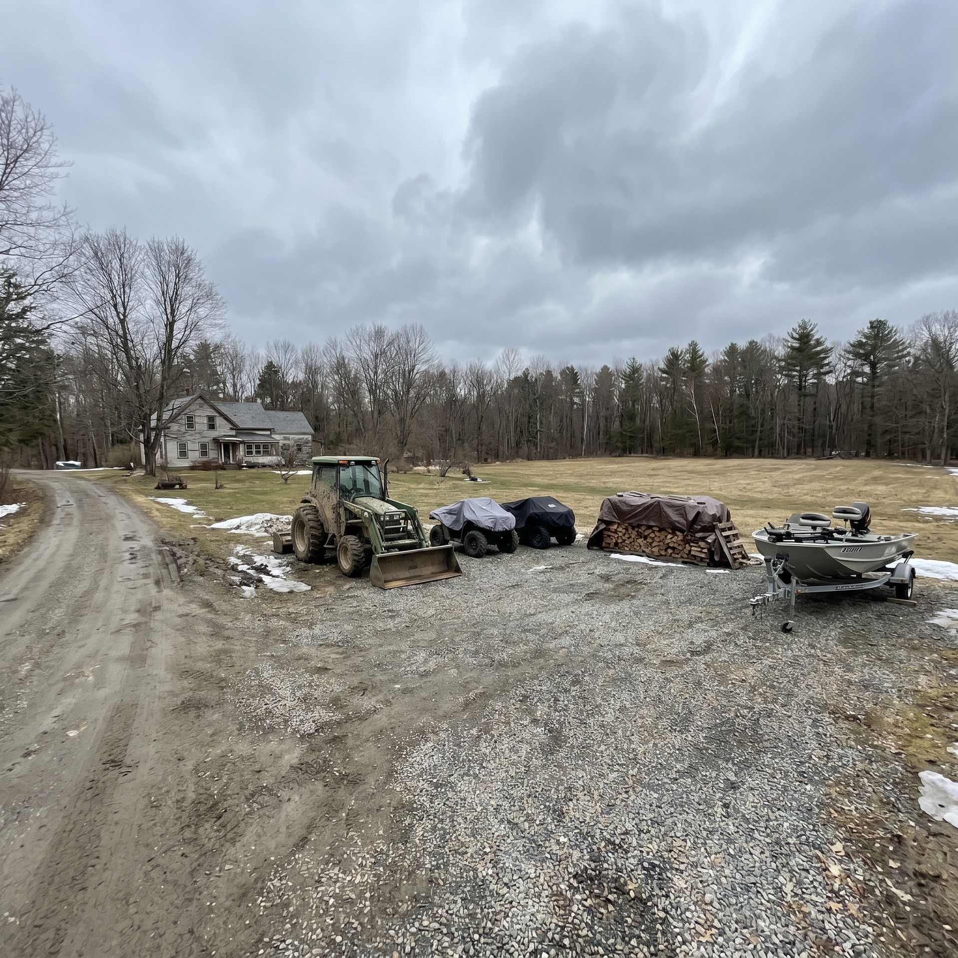 Hollis homeowner storing equipment without garage