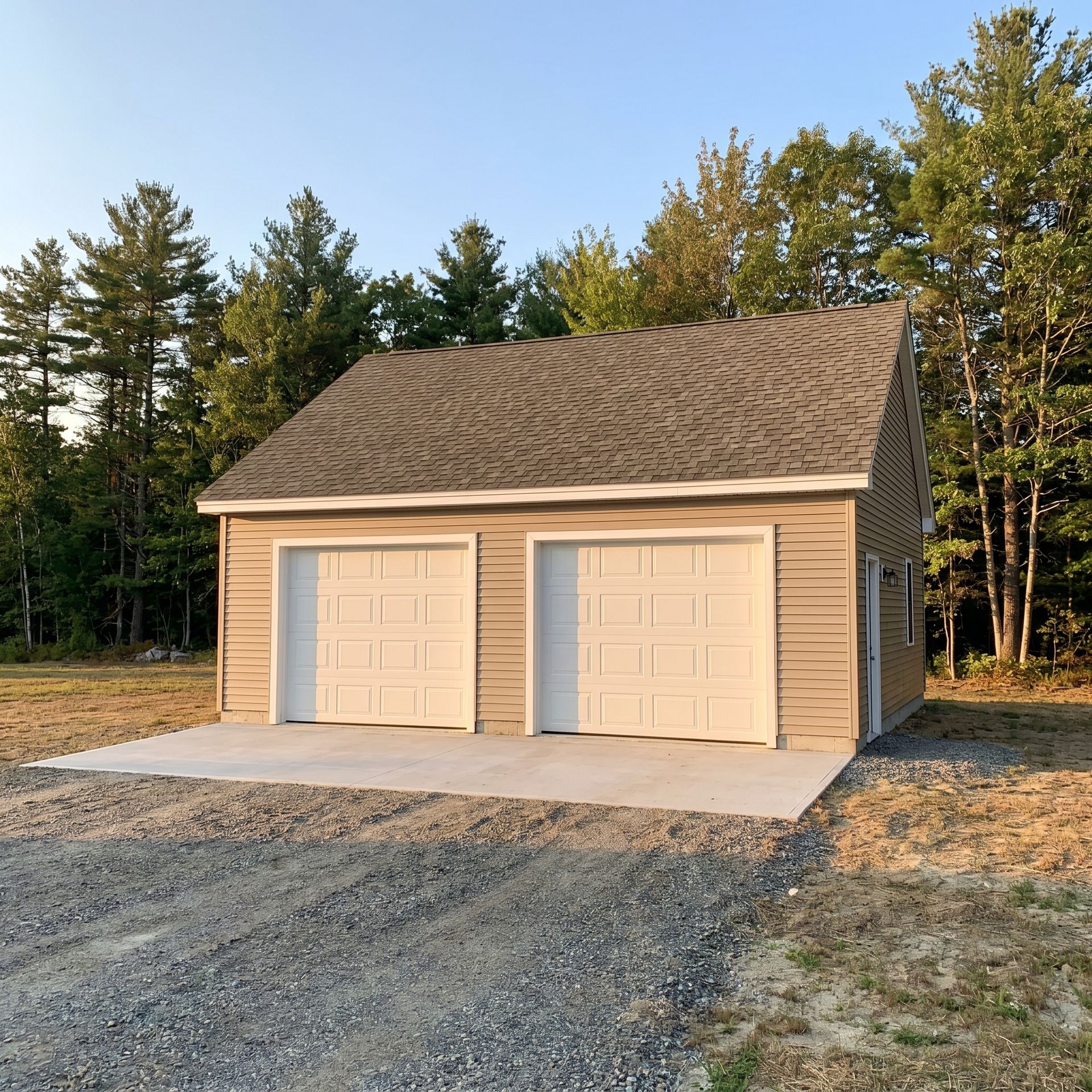 Finished garage Lyman ME Legacy Construction Finished garage Lyman ME Legacy Construction