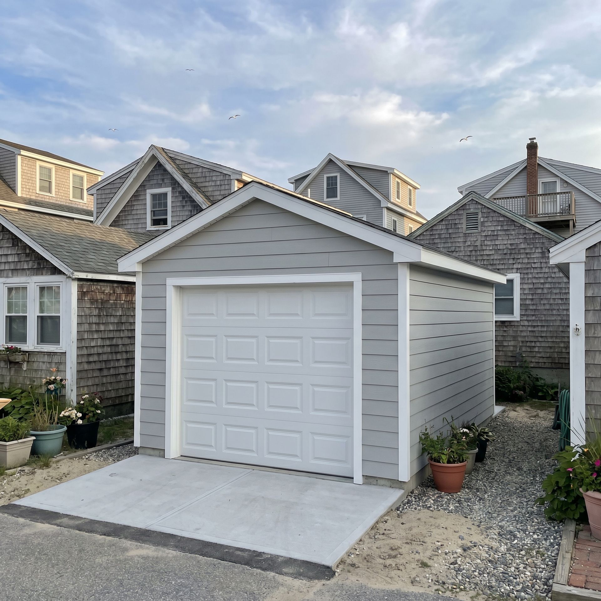 Finished coastal garage Old Orchard Beach ME Legacy Construction Finished coastal garage Old Orchard Beach ME Legacy Construction