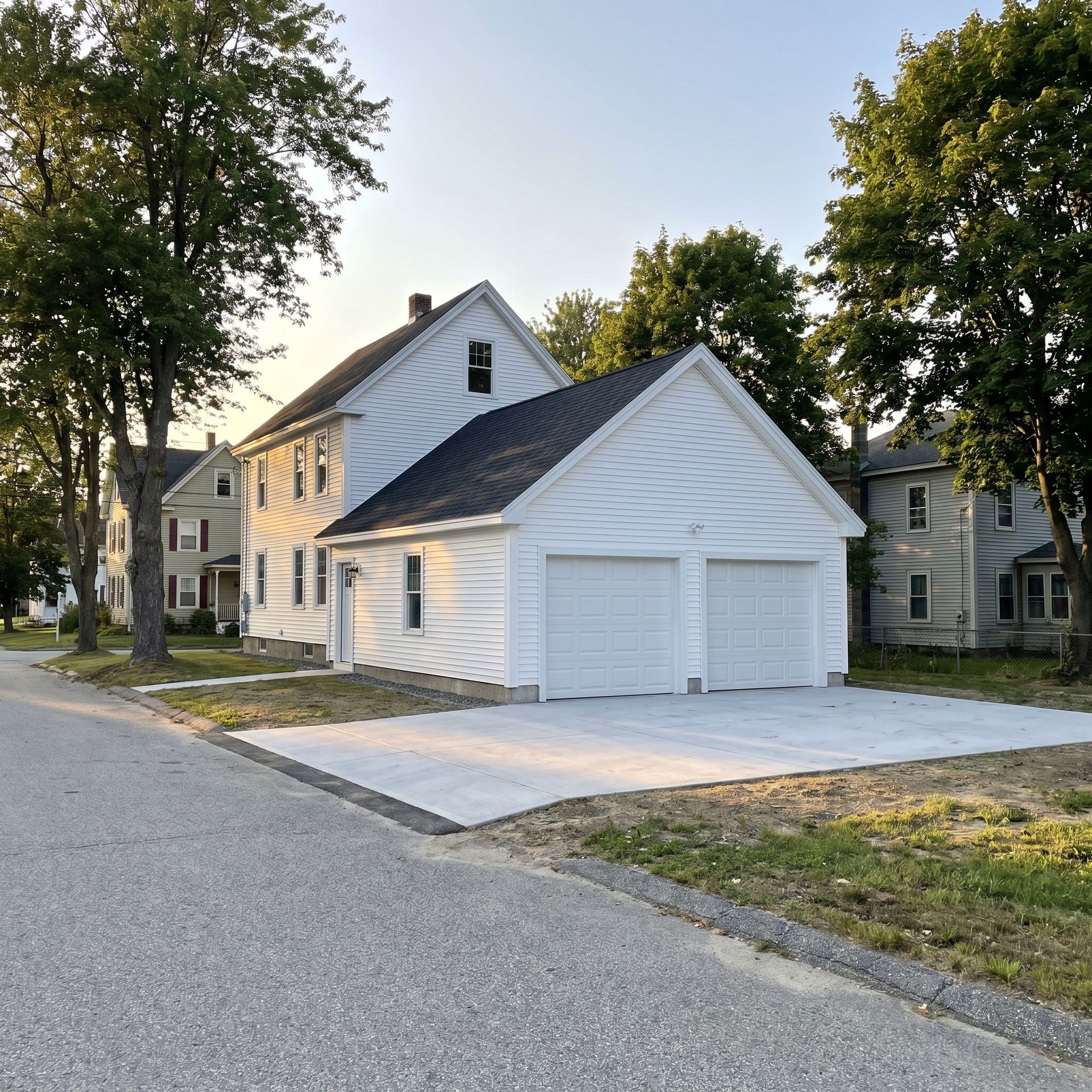 Finished attached garage Saco ME Legacy Construction Finished attached garage Saco ME Legacy Construction