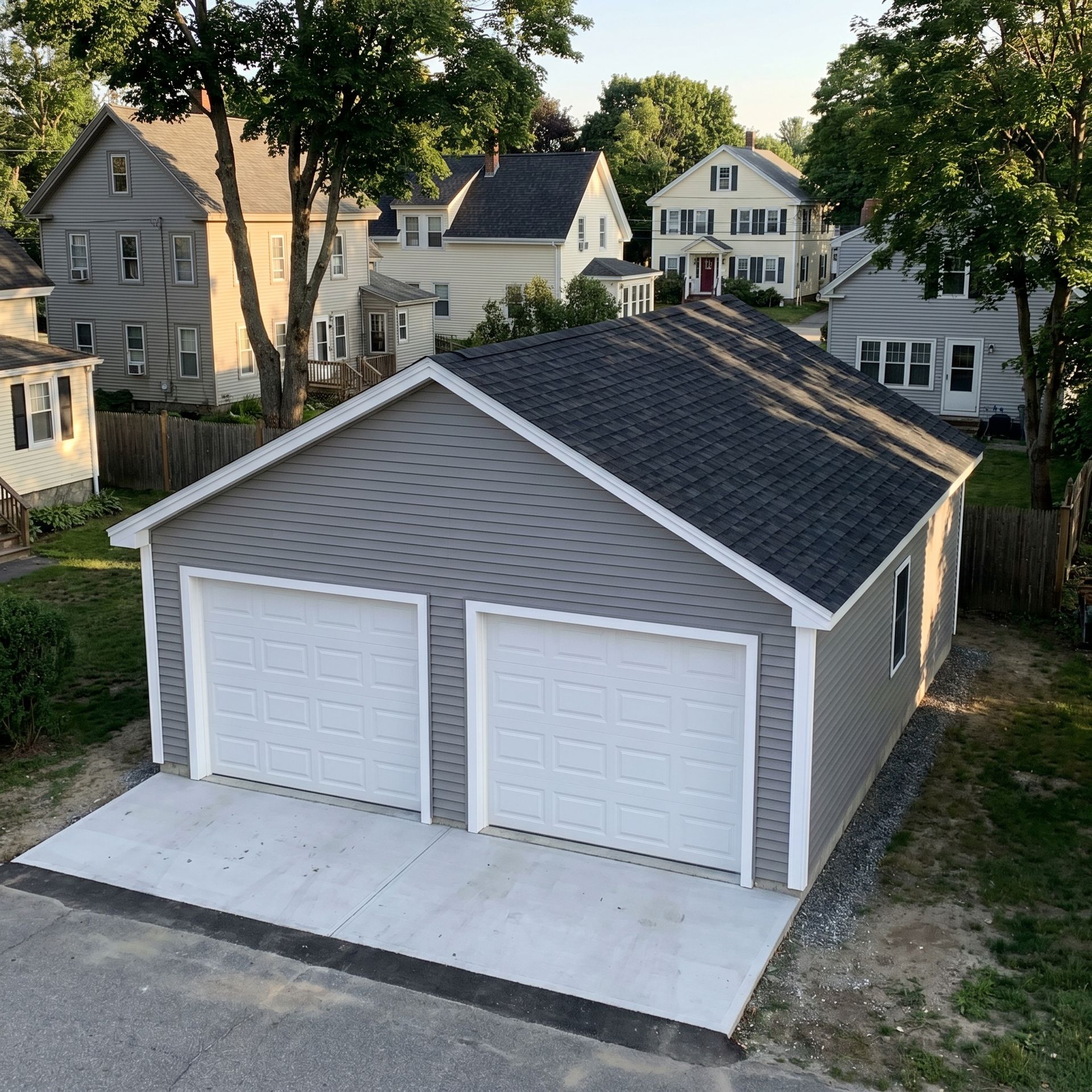 Finished garage Sanford ME Legacy Construction Finished garage Sanford ME Legacy Construction