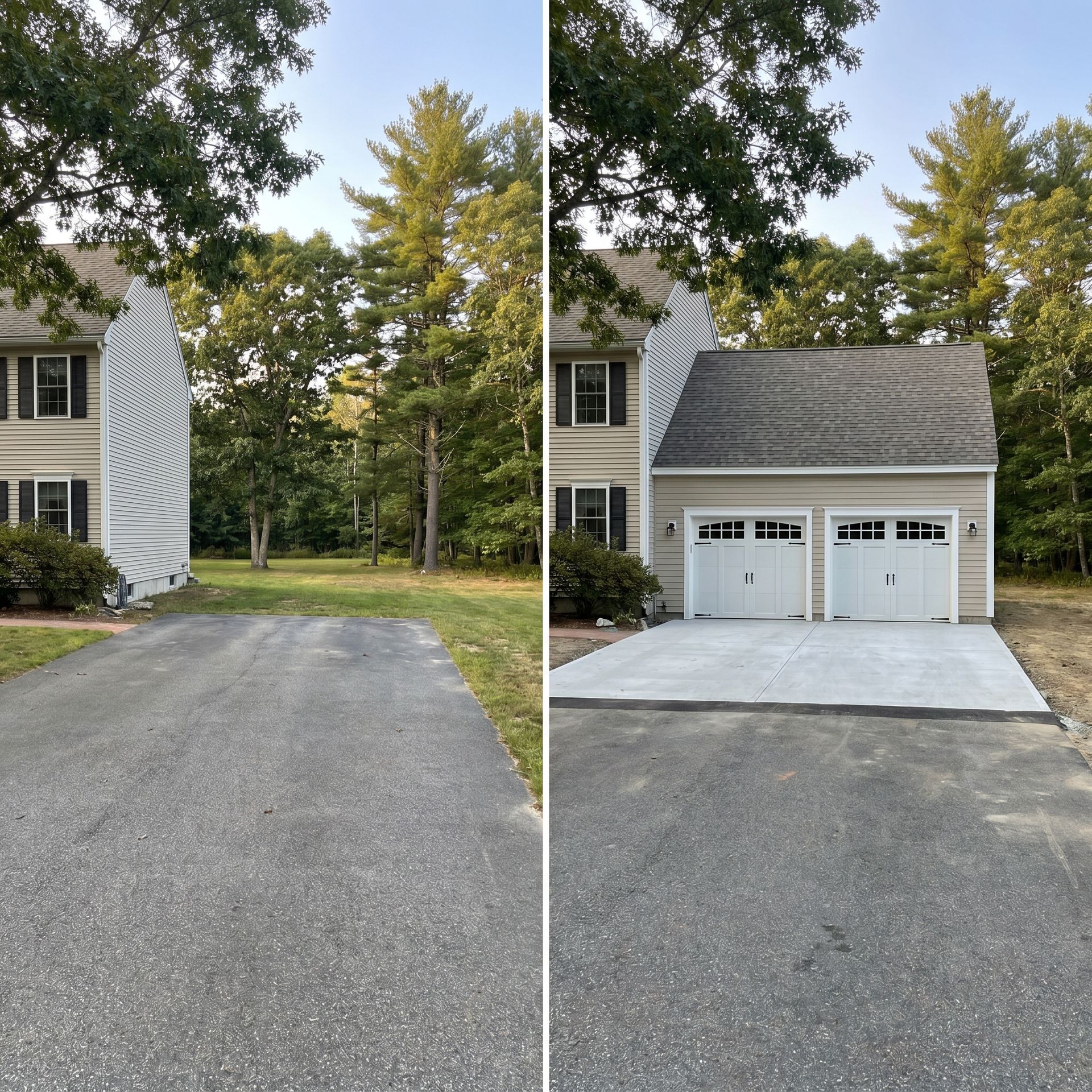 Before and after attached garage Scarborough ME Before and after attached garage Scarborough ME