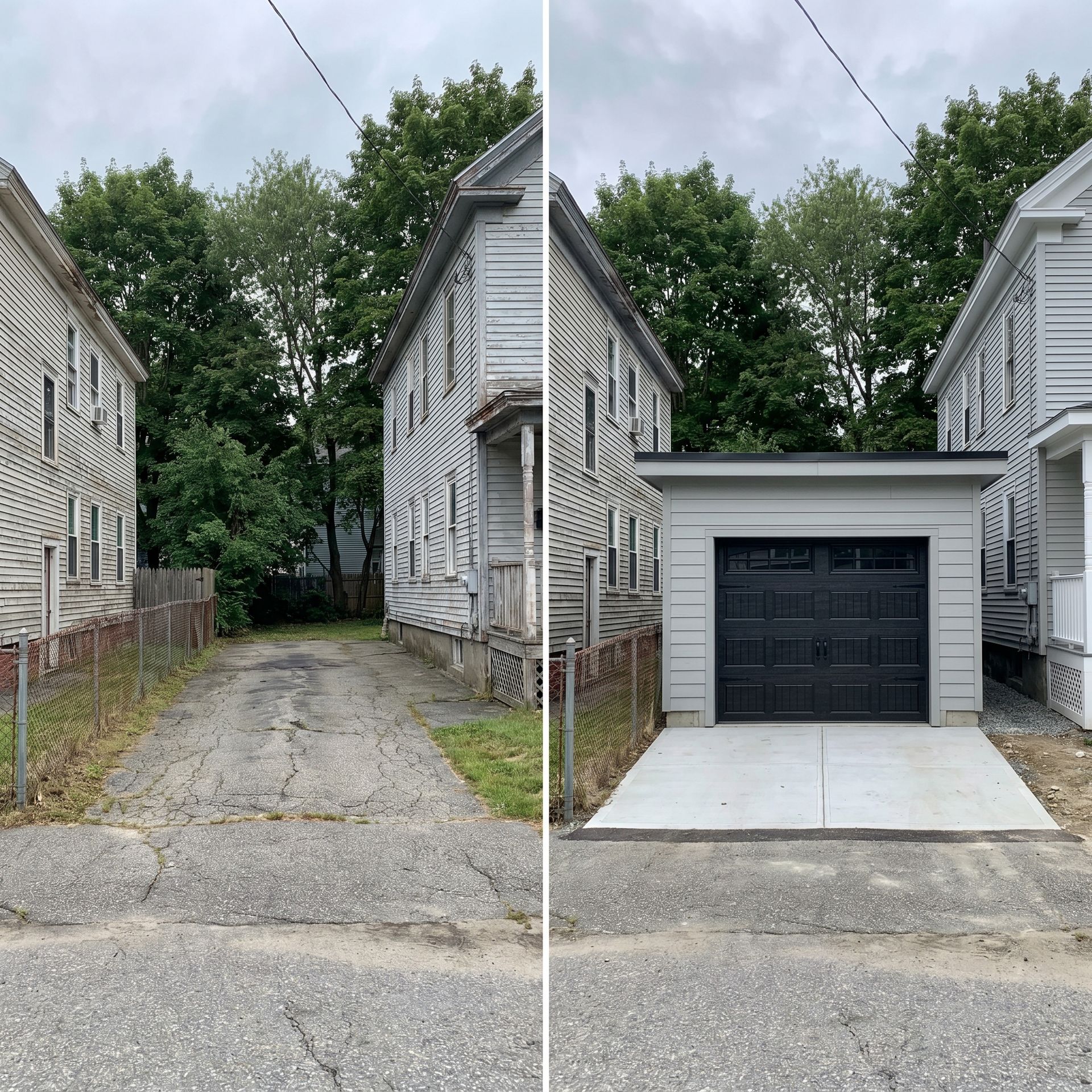 Before and after urban garage South Portland ME Before and after urban garage South Portland ME