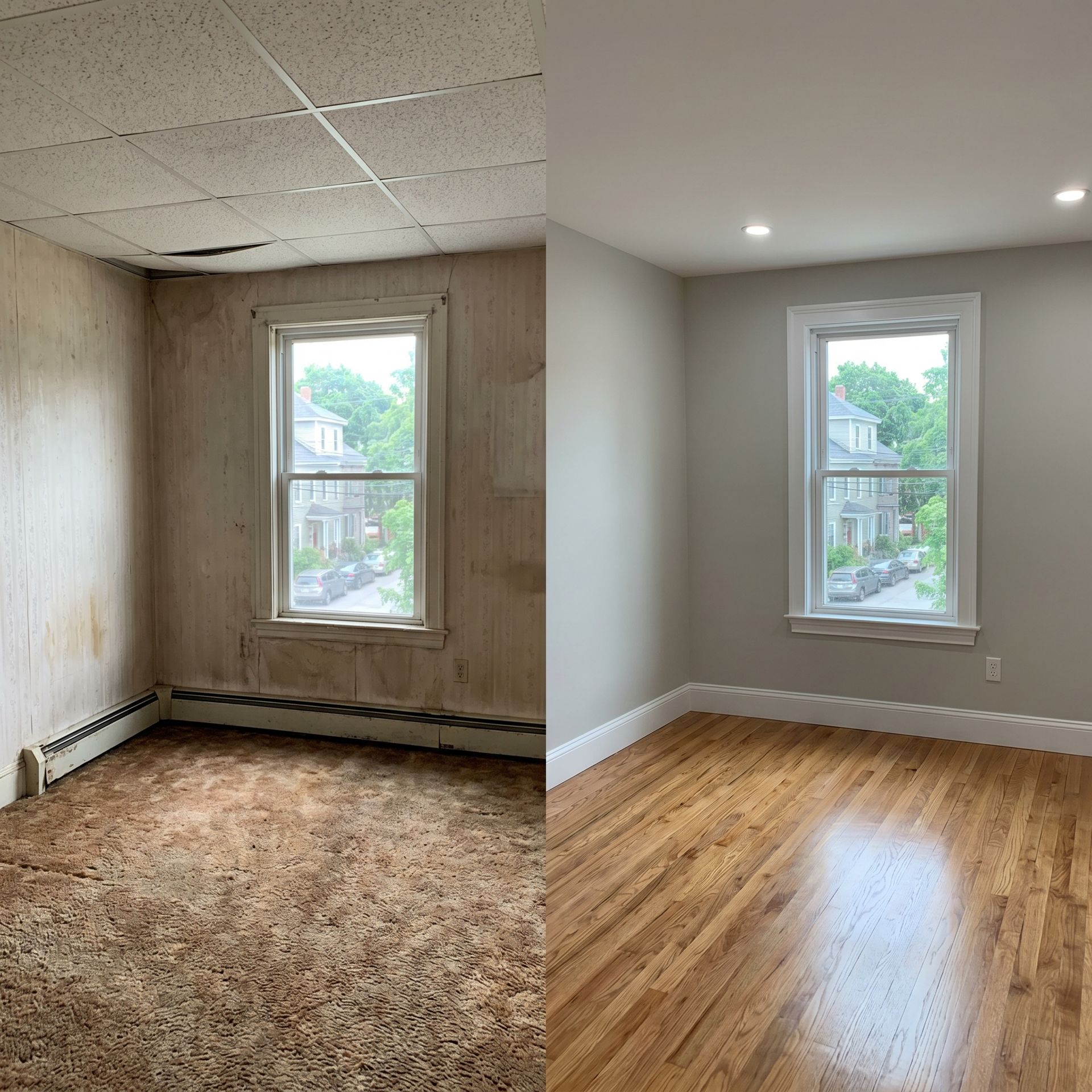 Before and after renovation Westbrook ME Before and after renovation Westbrook ME