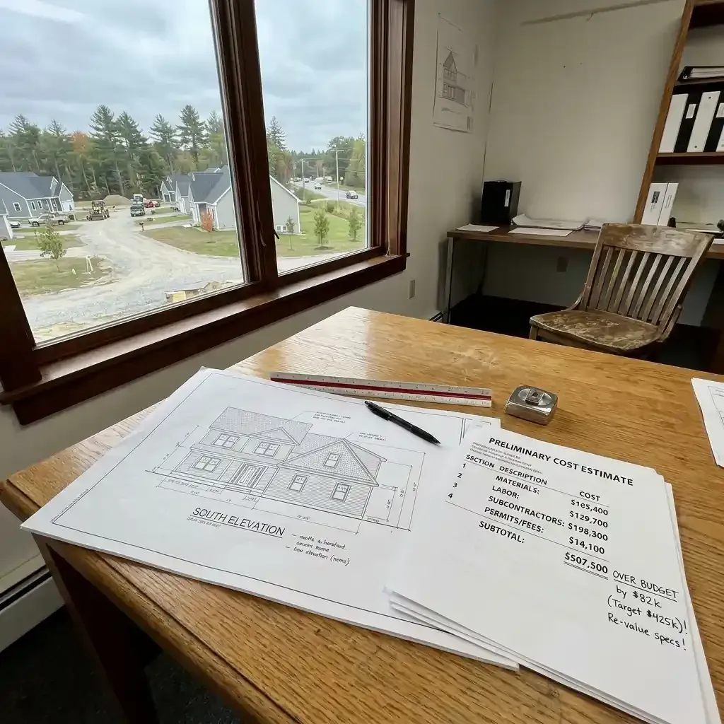 Gray homeowner with plans that went over budget