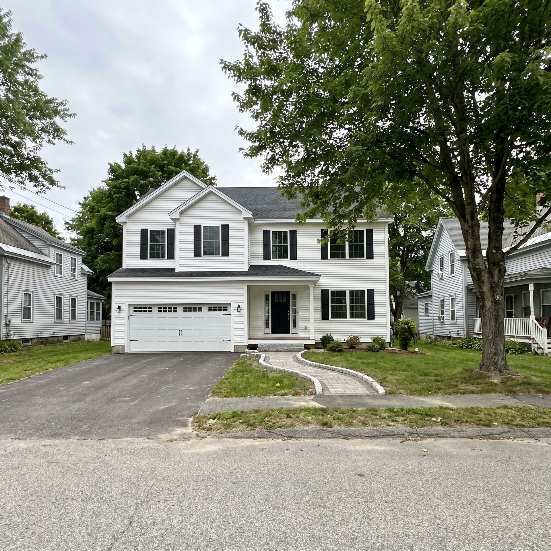 Finished new home from custom plans Saco ME Legacy Construction