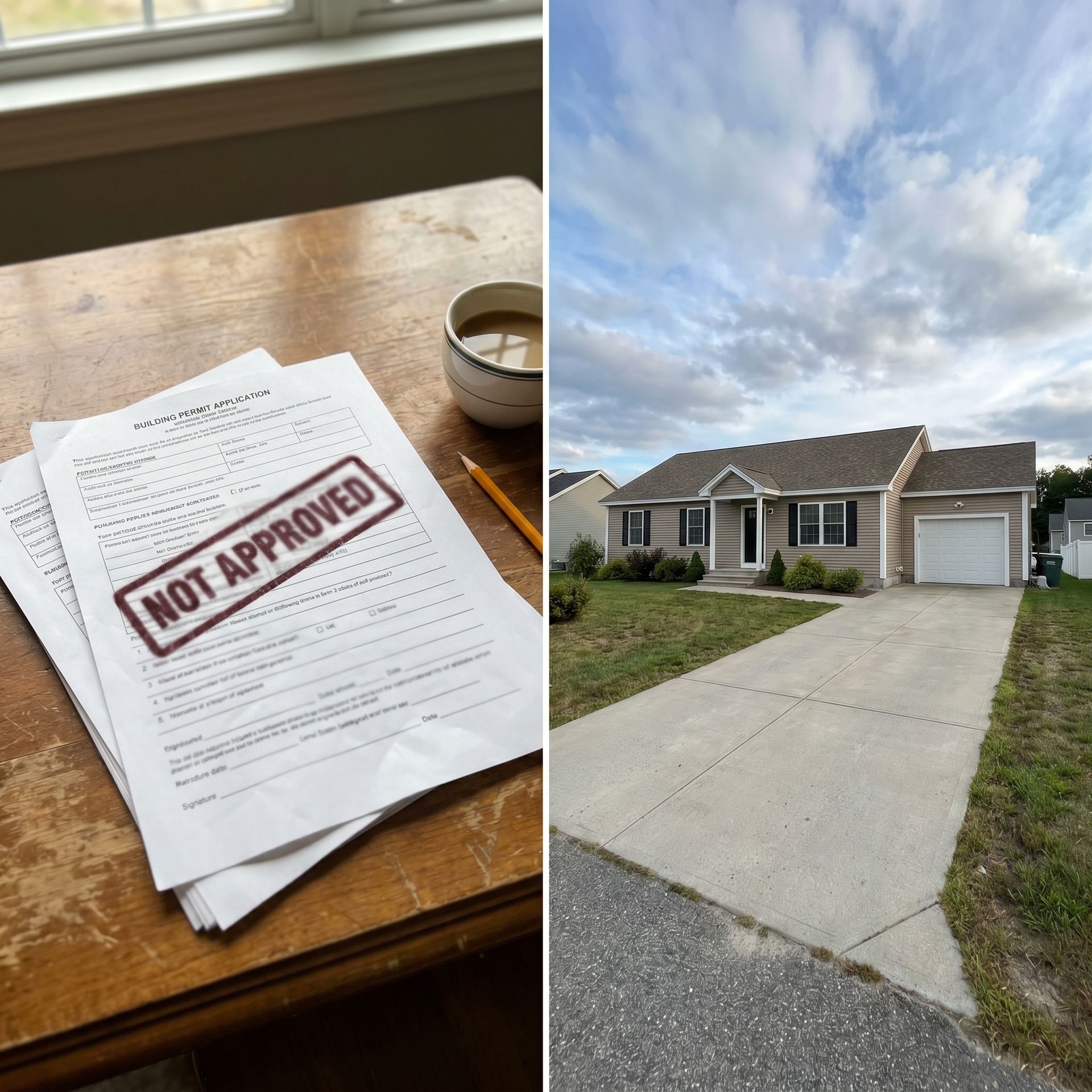 Before and after plans to home Sanford ME