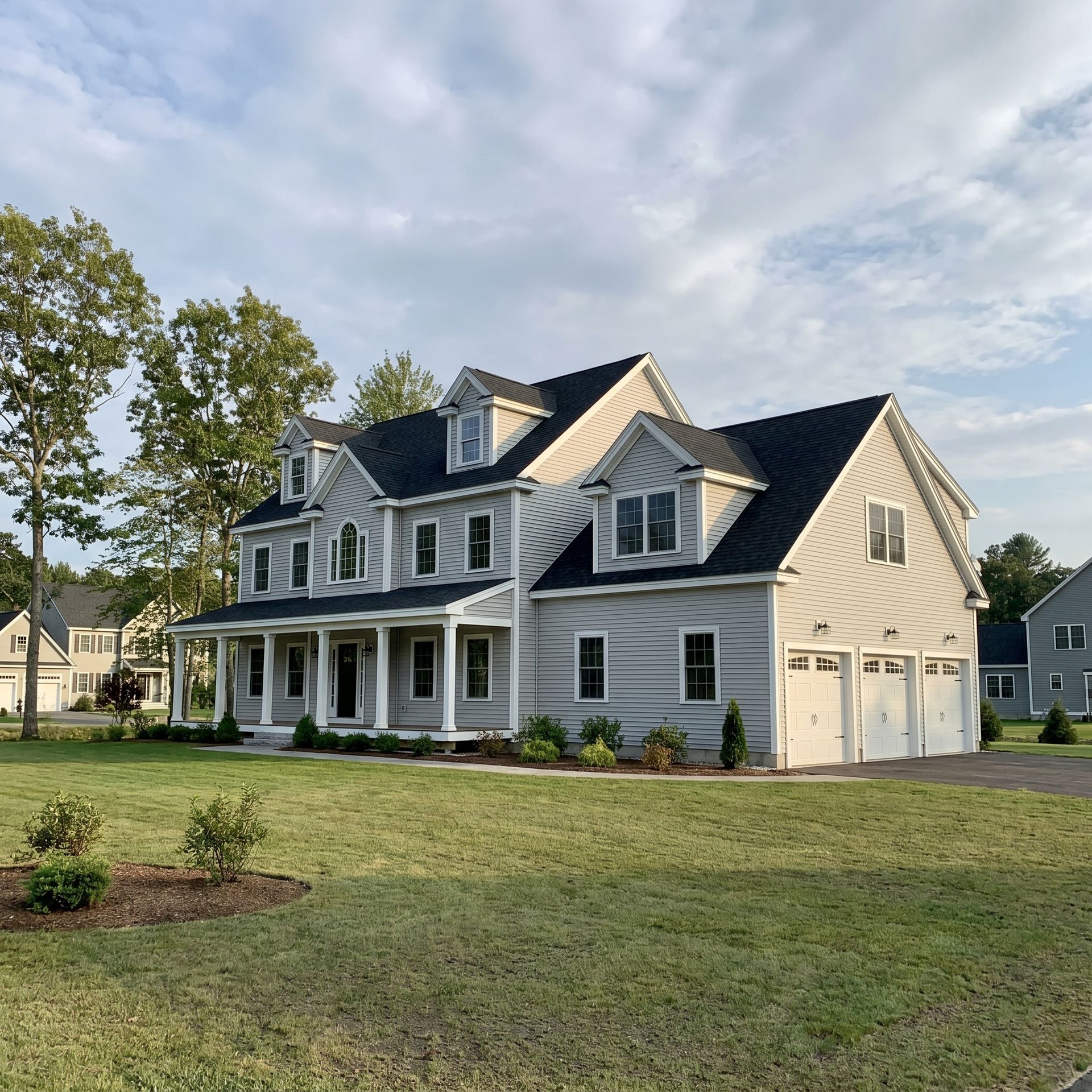 Large custom home from plans Scarborough ME Legacy Construction
