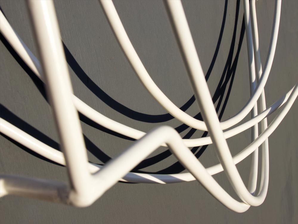 Cat's Cradle Wall Hanging Sculpture Close-up View