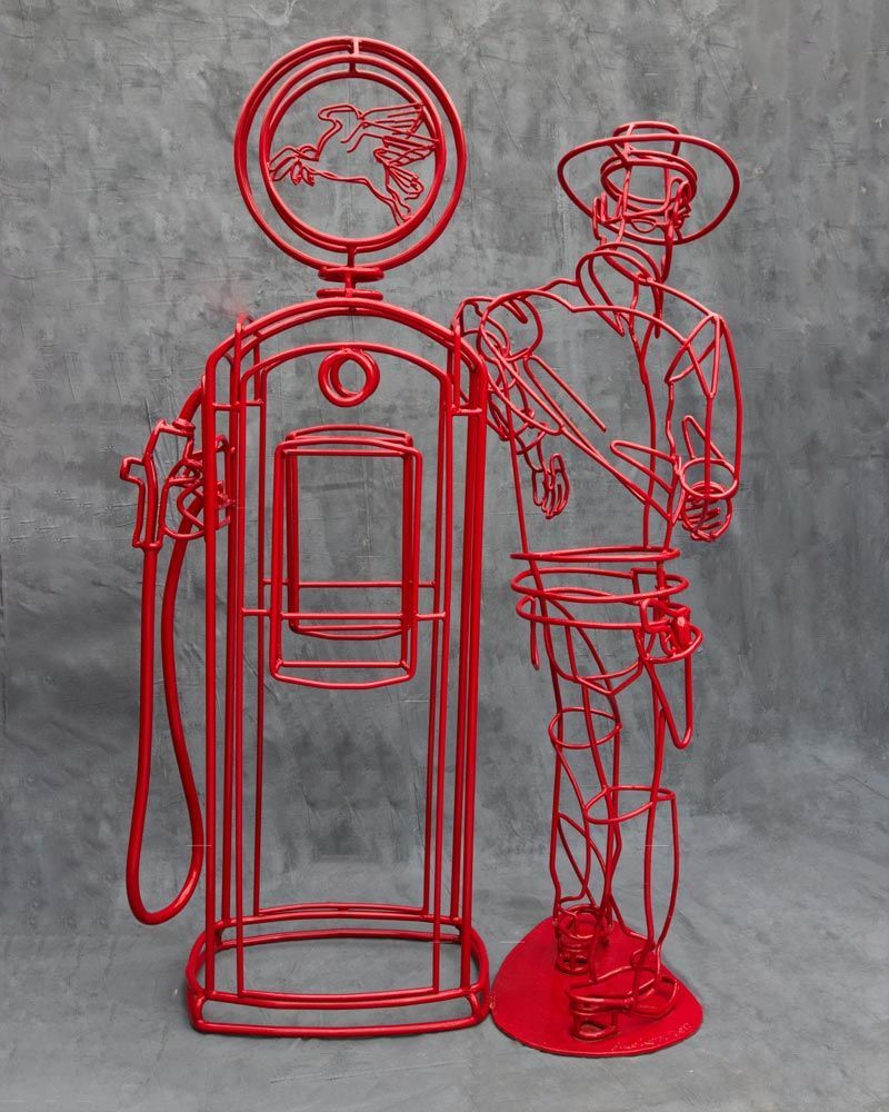 American Elegy Standing Sculpture Back View