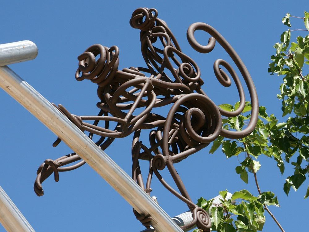 Monkey Business Public Art Sculpture Close-up