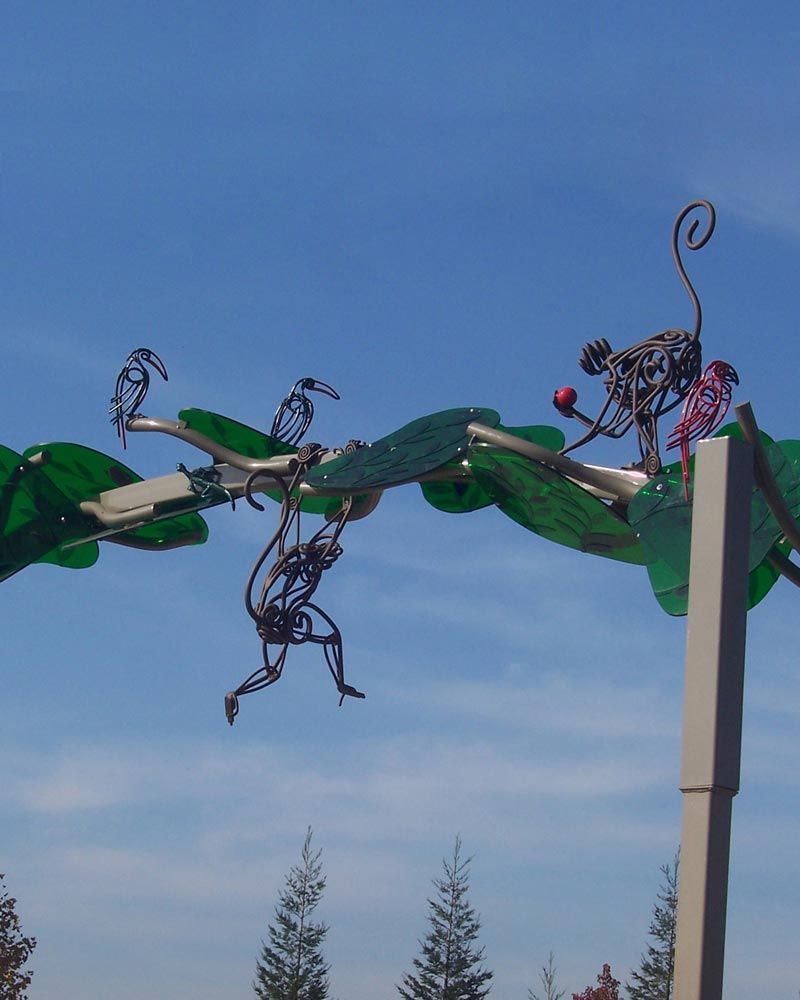 Monkey Business Public Art Sculpture Close-up