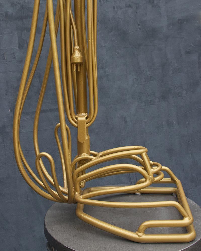 Suburban Reliquary Standing Sculpture Side View Close-up