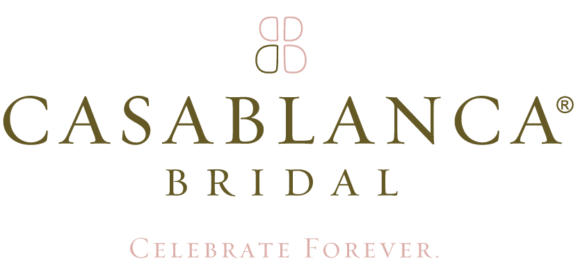 The logo for casablanca bridal says celebrate forever.