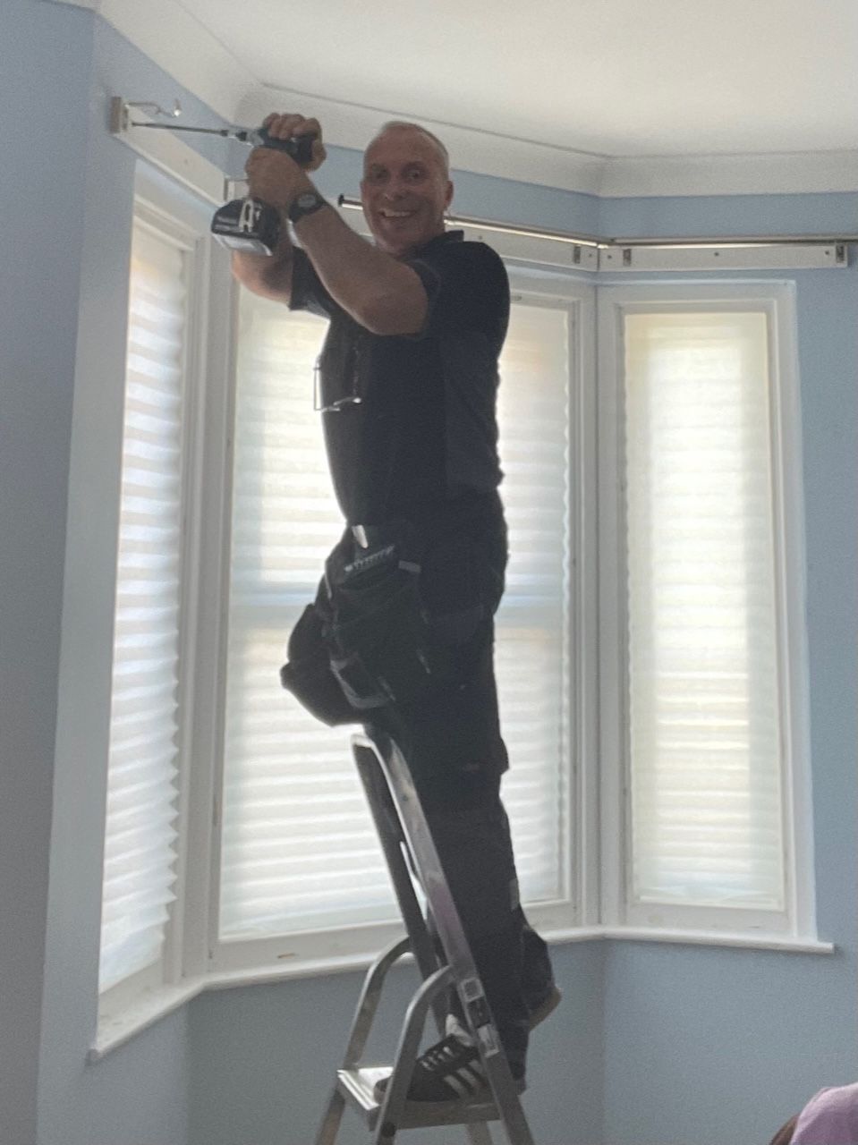 Bay window fitting for curtains and blinds Milton Keynes