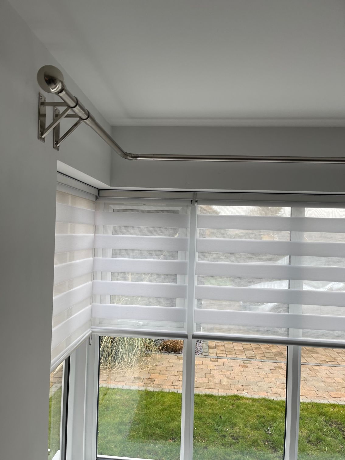 Blinds & Curtains for a one sided bay window