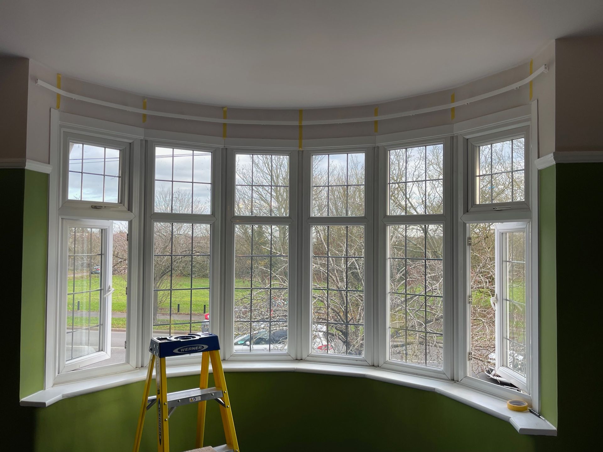 Curtain tracks supplied & fitted for bay windows