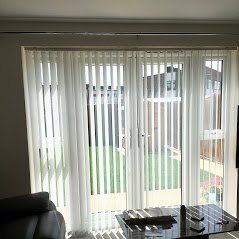 Vertical Blind for patio doors, white