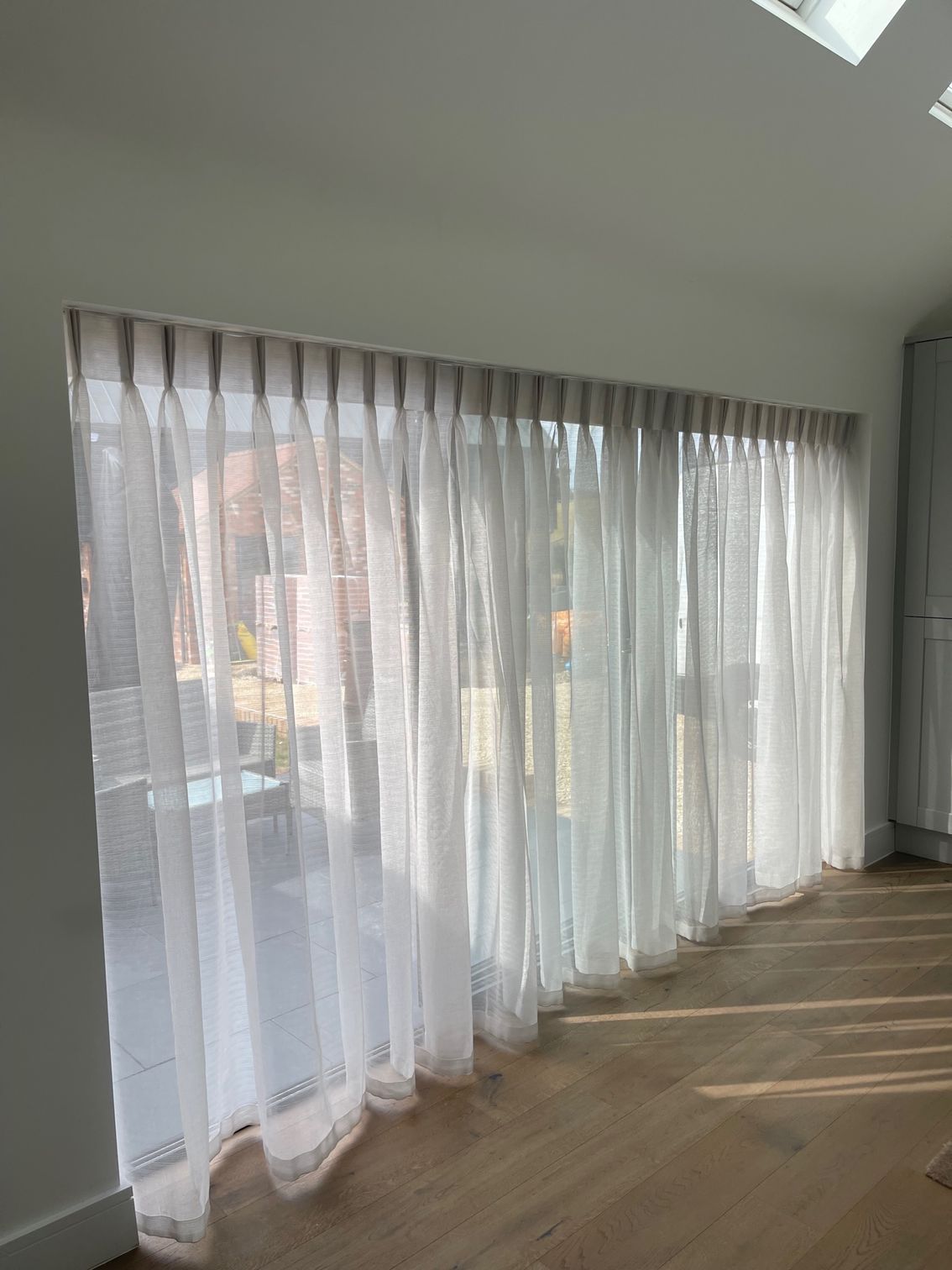 Full length Voile Curtains as an alternative to Blinds