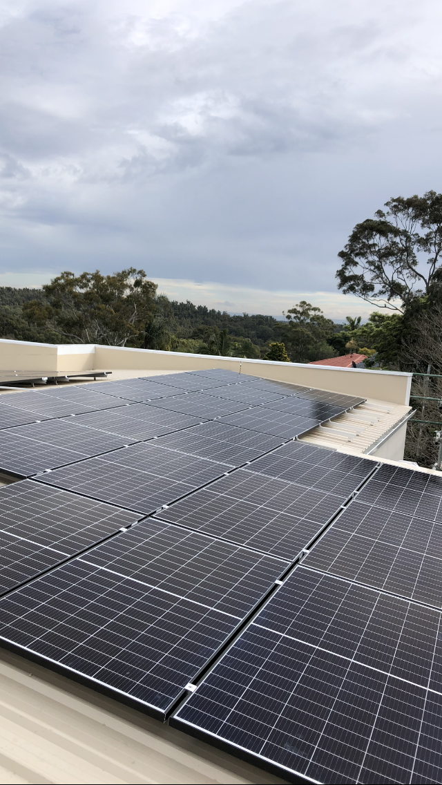 solar panels installed