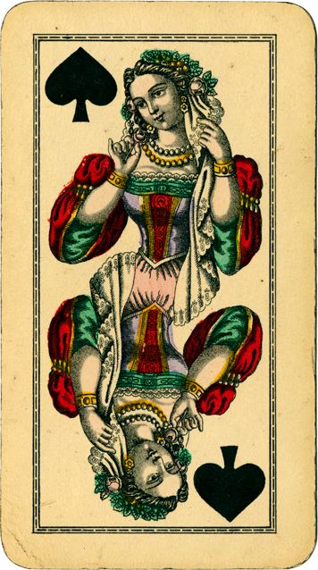 Tarot Queen of Spades — New Orleans, LA — White Rabbit Tarot LLC