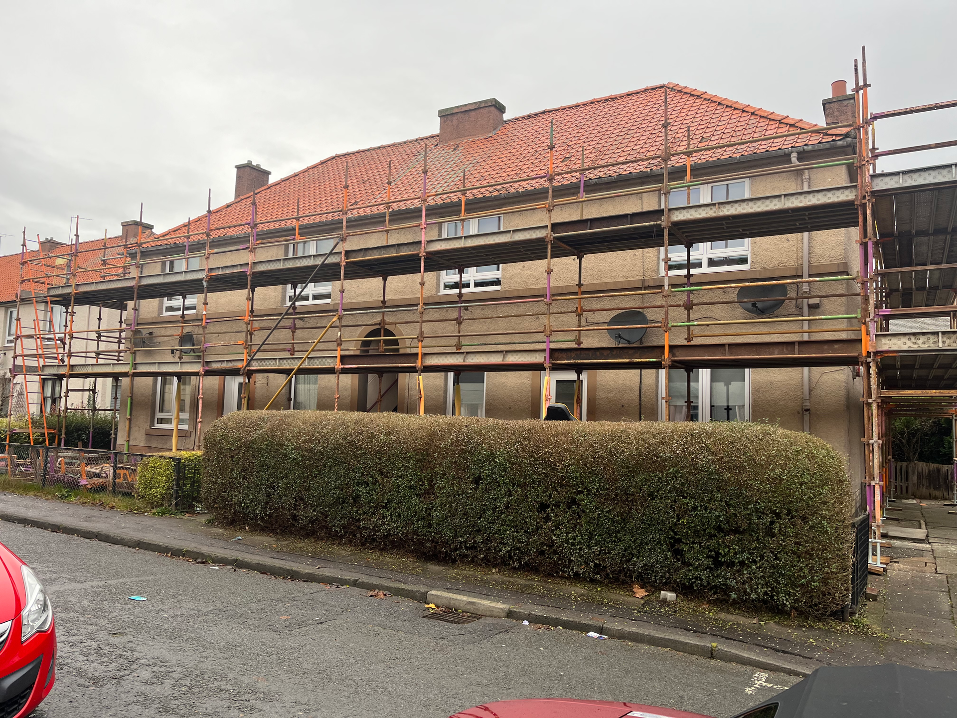 Roof and render works