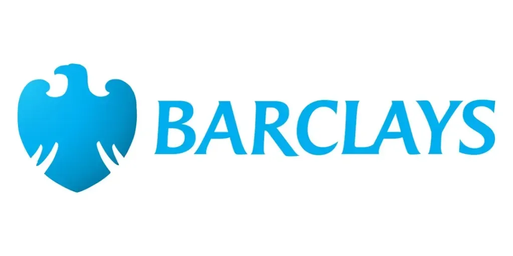 A blue barclays logo with an eagle on it