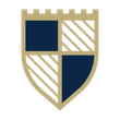 A shield with a crown and three leaves on it