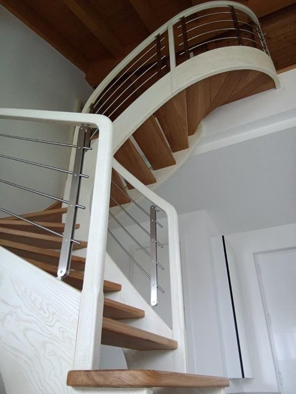 scala elicoidali in legno