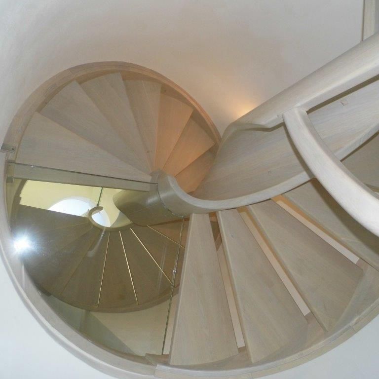 scala elicoidali in legno