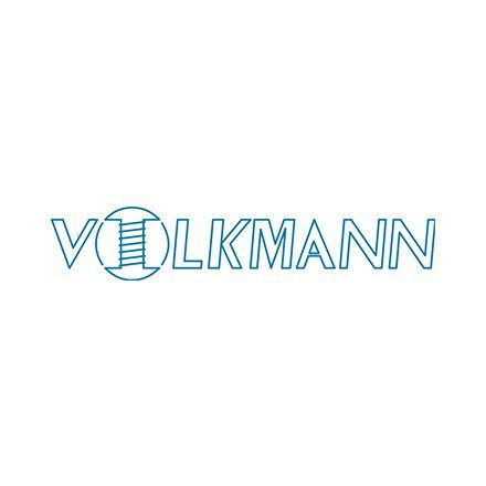 Es ist ein Logo für eine Firma namens Volksmann.