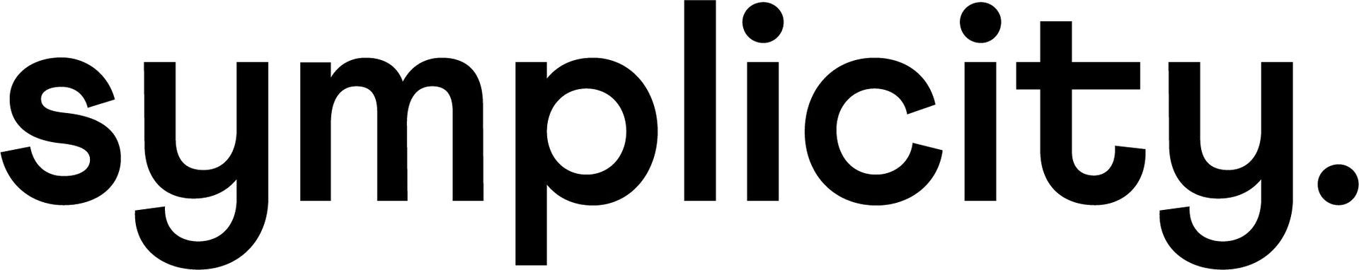 The word simplicity is written in black on a white background