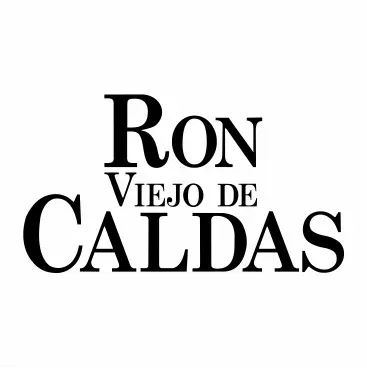 Ron Viejo de Caldas logo in black text.