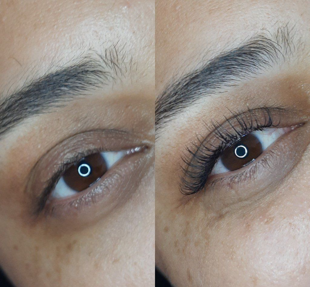 eyelash extensions one by one