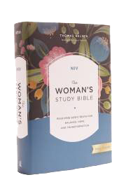 Image of a Christian book entitled “The woman's study bible” at Saving Grace Bookstore in Middletown DE