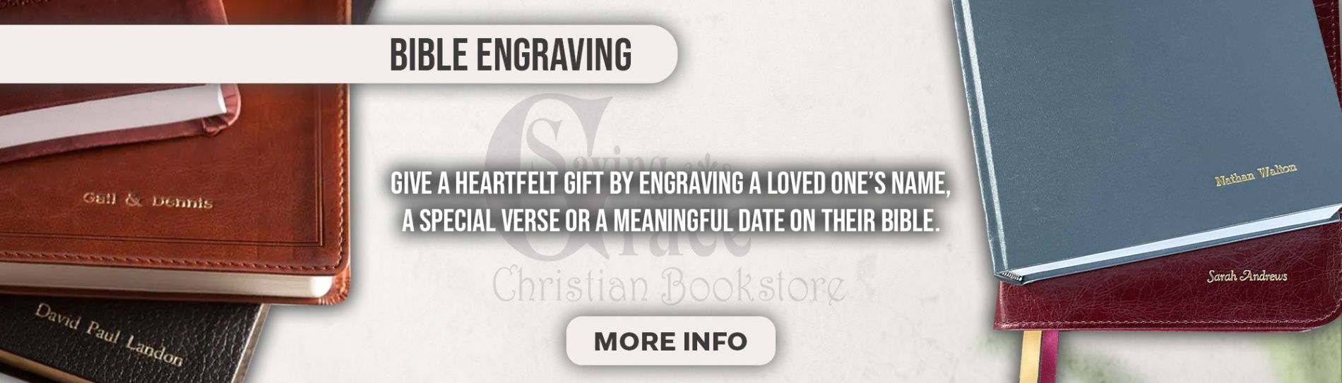 An image of a custom framed art at Saving Grace Christian Bookstore