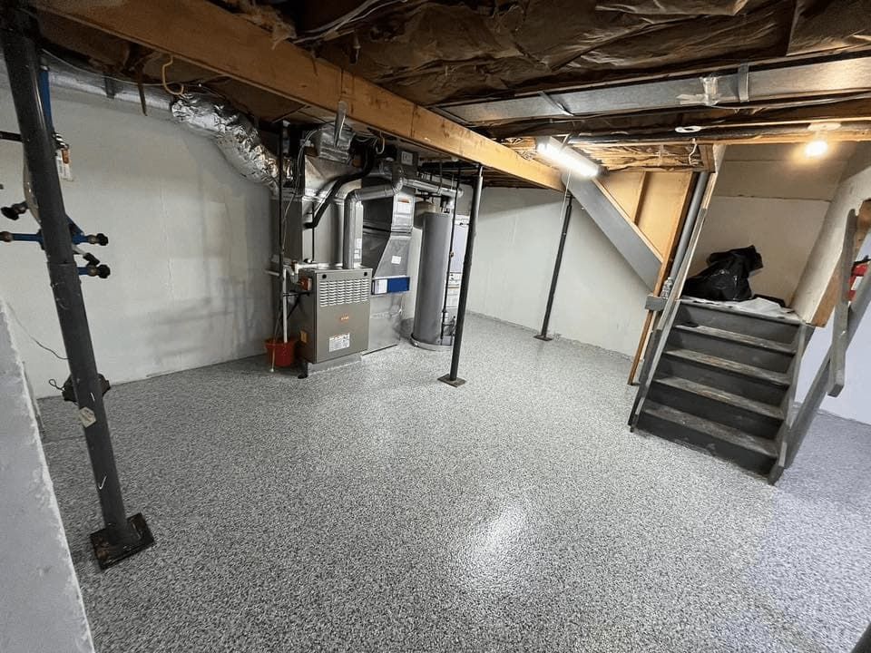 basement quartz epoxy floor columbus ohio