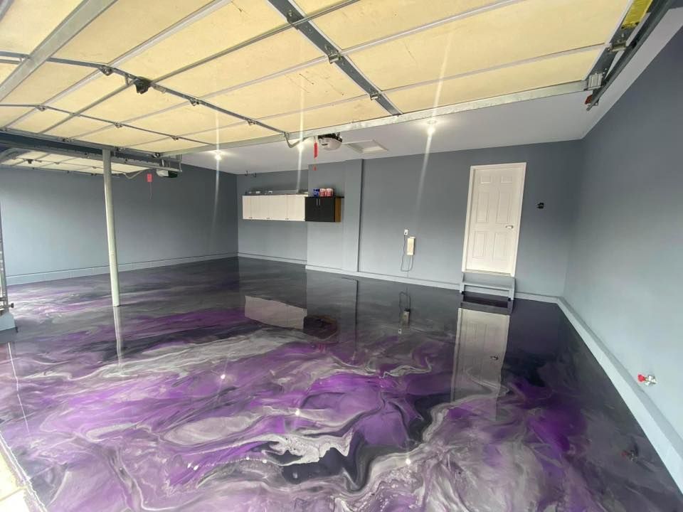 marble metallic epoxy floor ohio allseal epoxy coatings