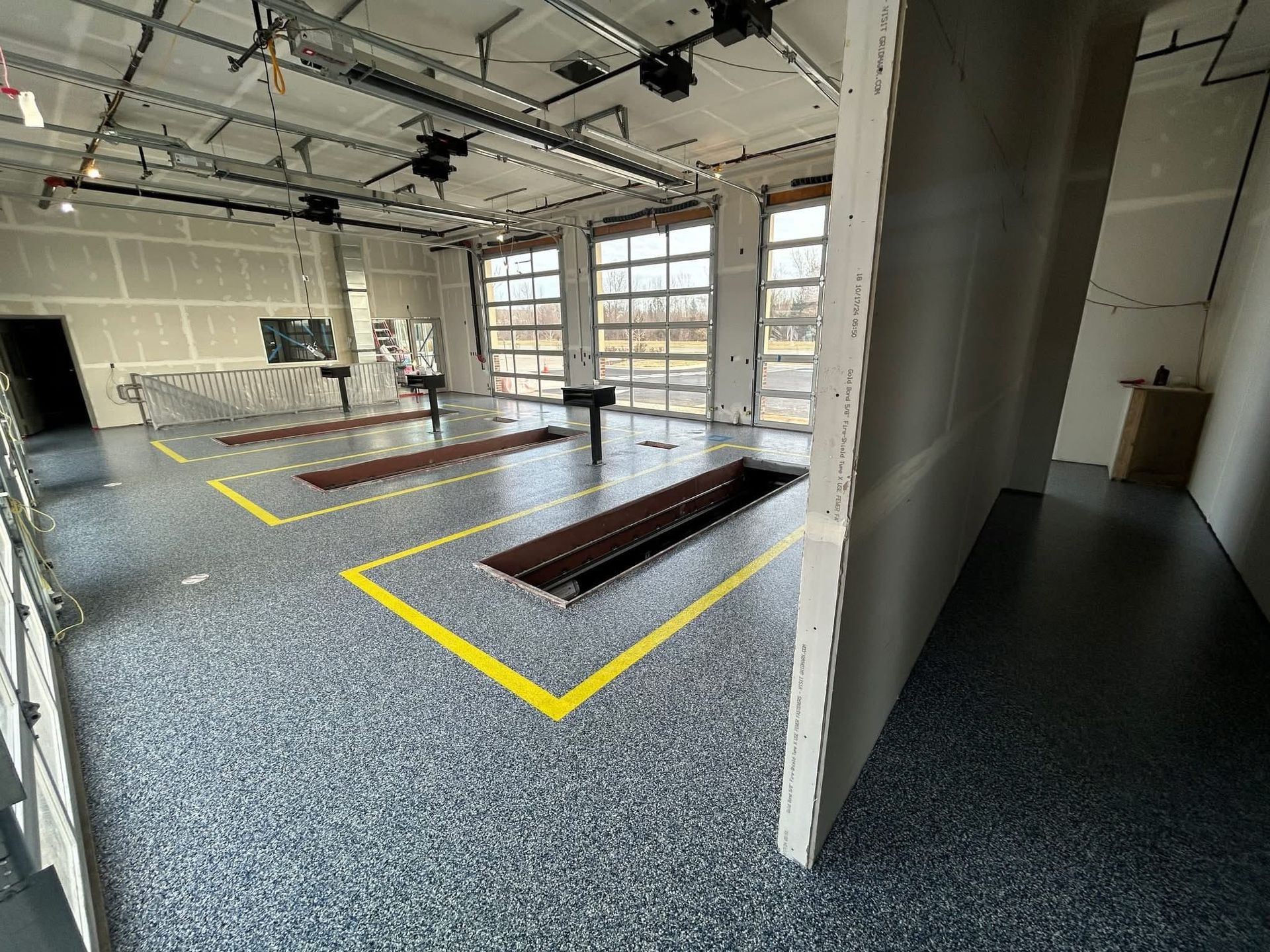 quartz epoxy commercial car shop columbus ohio