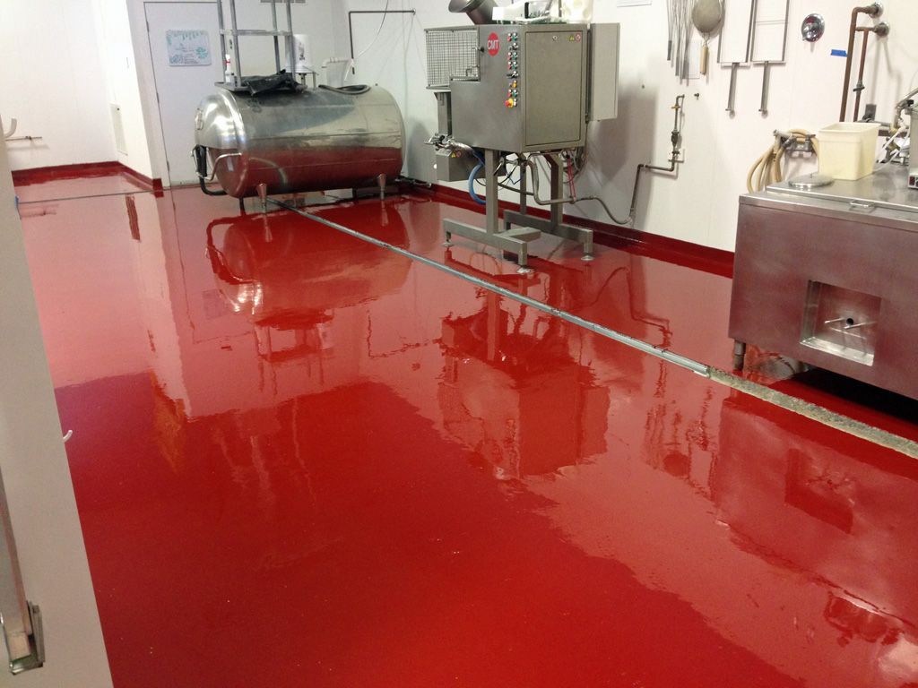 solid color epoxy floor