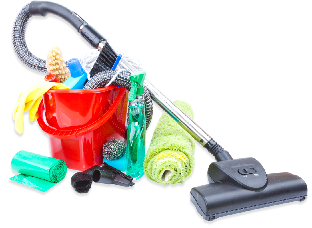 Vacuum cleaner with cleaning supplies