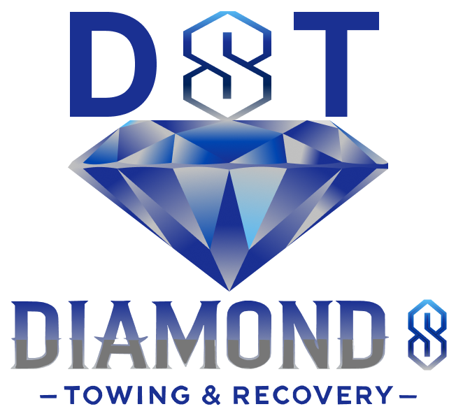 A logo for D S T Diamond S Towing and Recovery