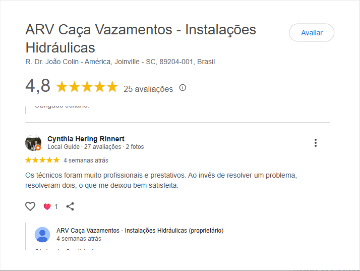 encanador em Joinville