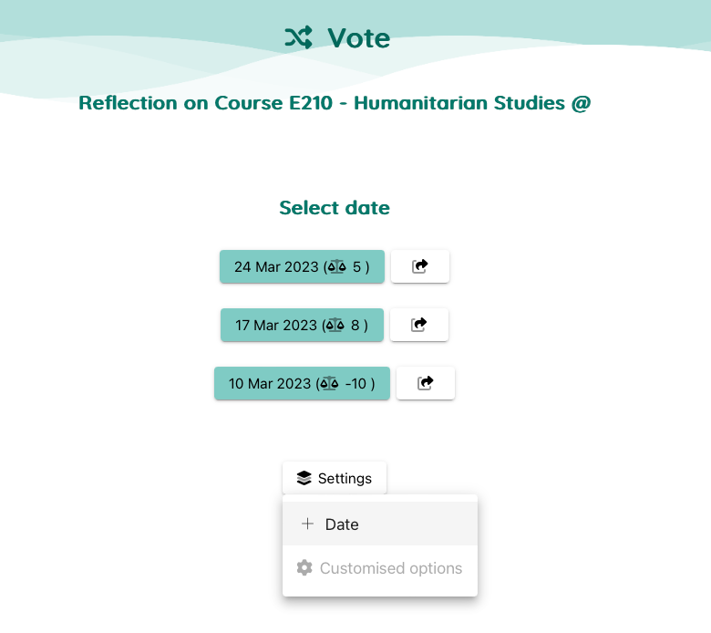 Student feedback Loop - Health Check Vote