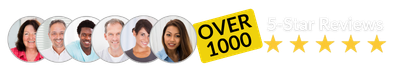 Jennifer Beeston over 1000 5-star review graphic
